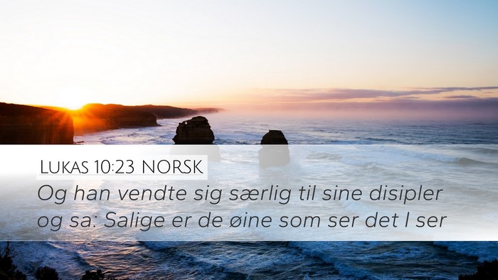 Lukas 10:23 NORSK Bible Verse Image