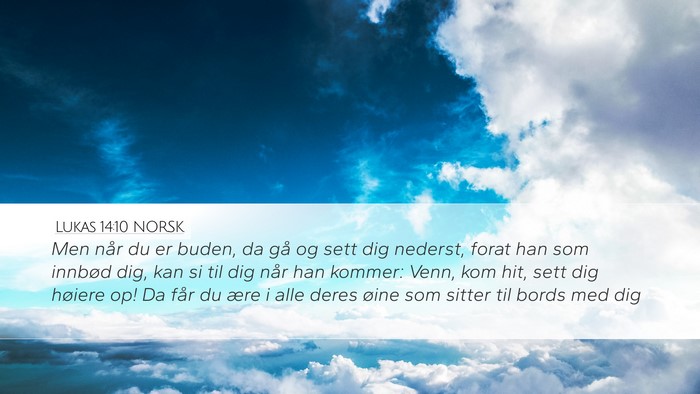 Lukas 14:10 NORSK Bible Verse Image