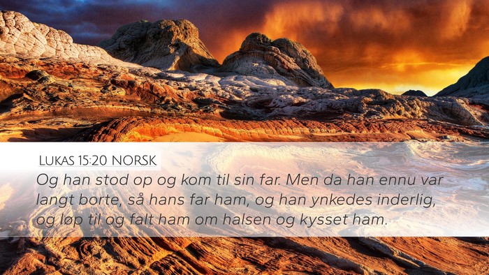 Lukas 15:20 NORSK Bible Verse Image