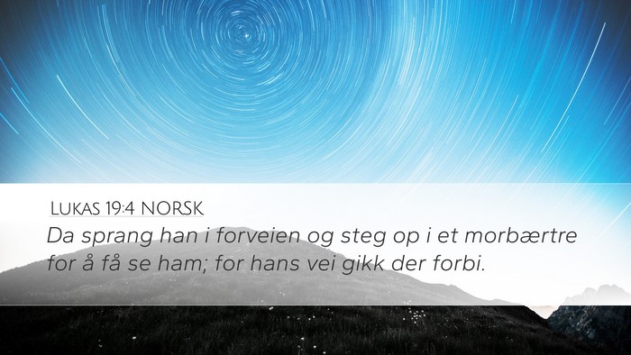 Lukas 19:4 NORSK Bible Verse Image