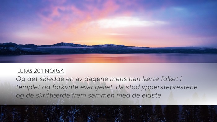 Lukas 20:1 NORSK Bible Verse Image