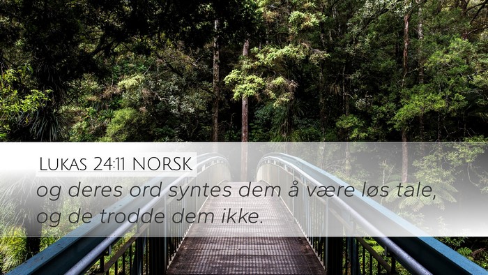 Lukas 24:11 NORSK Bible Verse Image