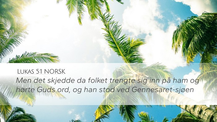 Lukas 5:1 NORSK Bible Verse Image