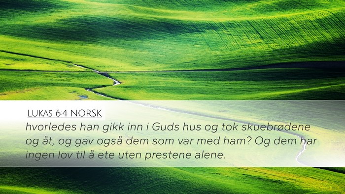Lukas 6:4 NORSK Bible Verse Image
