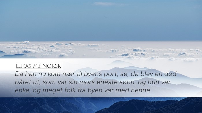 Lukas 7:12 NORSK Bible Verse Image