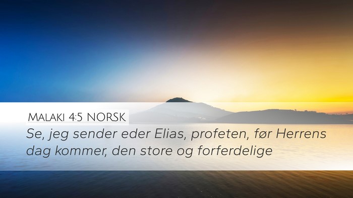 Malaki 4:5 NORSK Bible Verse Image