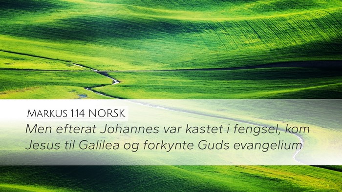Markus 1:14 NORSK Bible Verse Image
