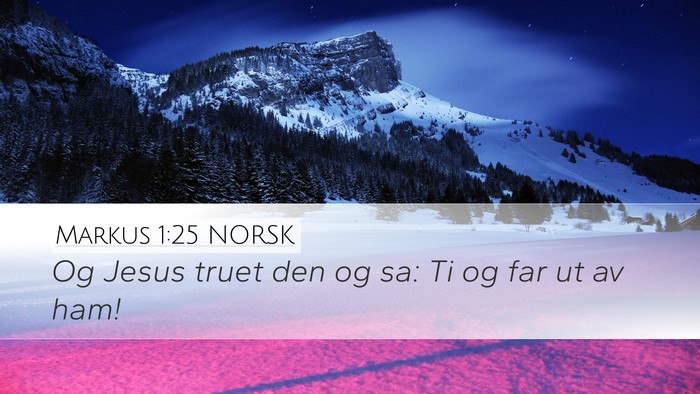 Markus 1:25 NORSK Bible Verse Image
