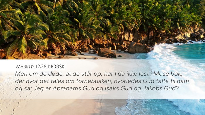 Markus 12:26 NORSK Bible Verse Image