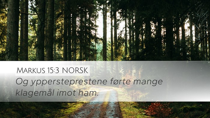 Markus 15:3 NORSK Bible Verse Image