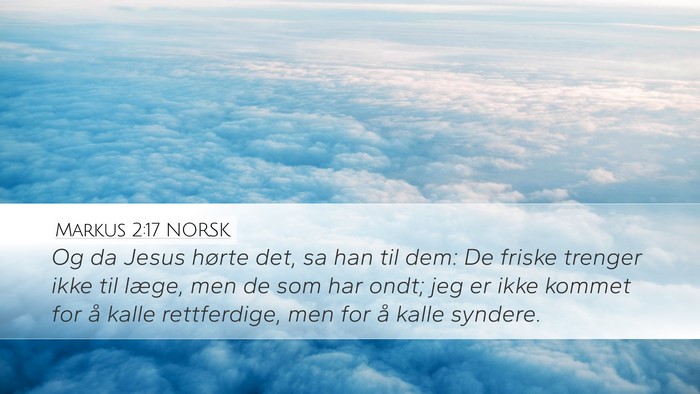 Markus 2:17 NORSK Bible Verse Image