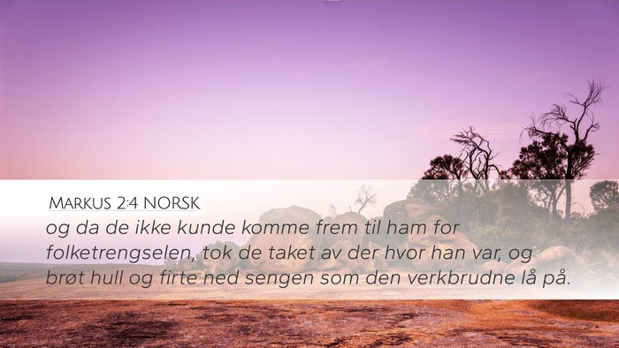 Markus 2:4 NORSK Bible Verse Image