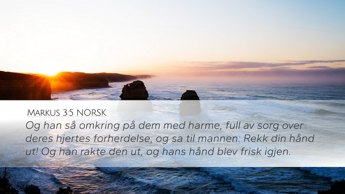 Markus 3:5 NORSK Bible Verse Image