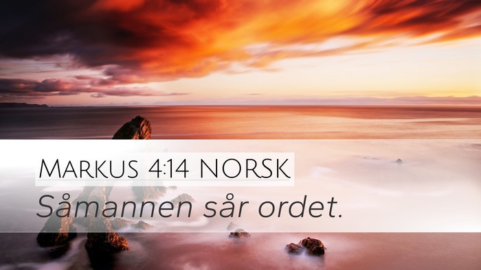 Markus 4:14 NORSK Bible Verse Image