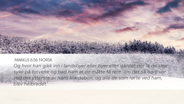 Markus 6:56 NORSK Bible Verse Image