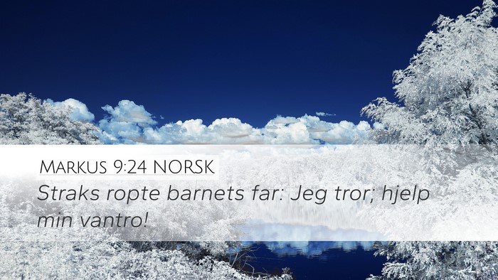 Markus 9:24 NORSK Bible Verse Image