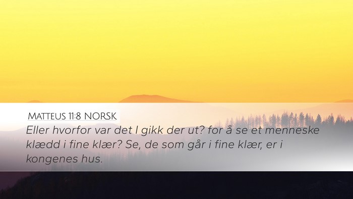 Matteus 11:8 NORSK Bible Verse Image