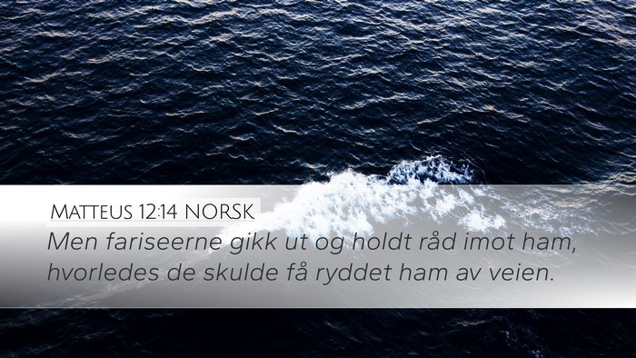 Matteus 12:14 NORSK Bible Verse Image