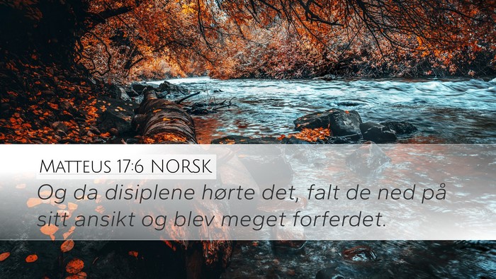 Matteus 17:6 NORSK Bible Verse Image