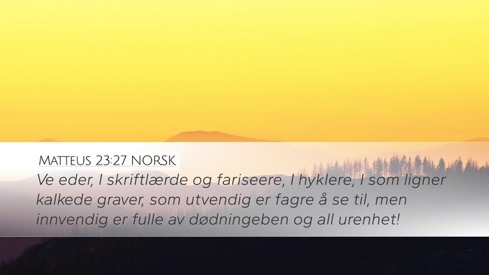 Matteus 23:27 NORSK Bible Verse Image