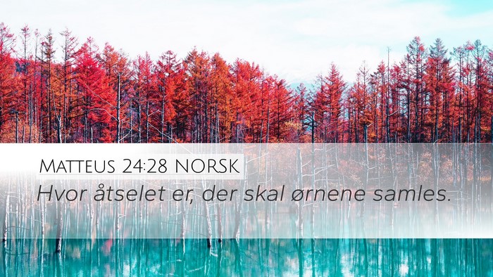 Matteus 24:28 NORSK Bible Verse Image