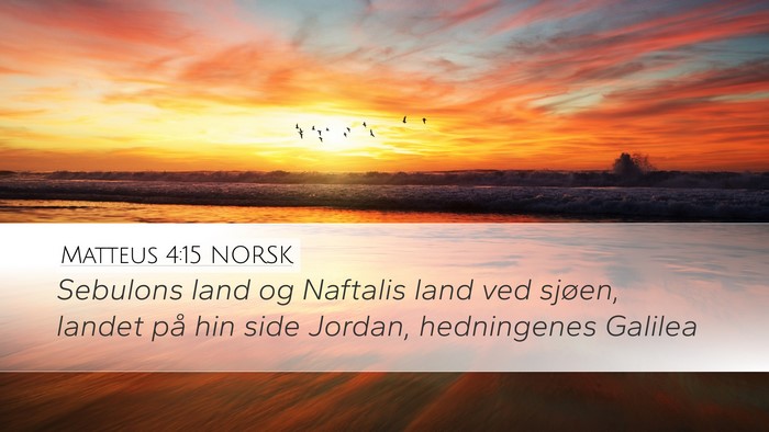 Matteus 4:15 NORSK Bible Verse Image