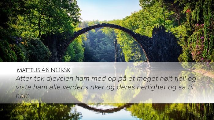 Matteus 4:8 NORSK Bible Verse Image