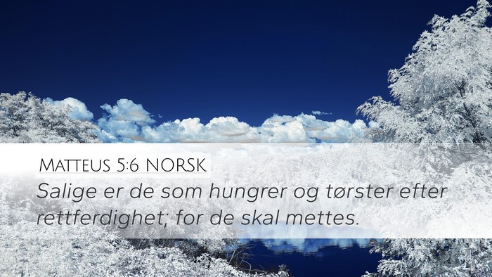 Matteus 5:6 NORSK Bible Verse Image