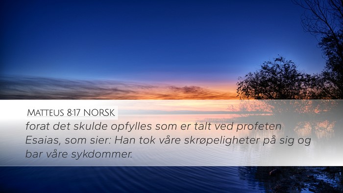 Matteus 8:17 NORSK Bible Verse Image