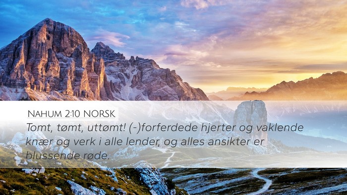 Nahum 2:10 NORSK Bible Verse Image