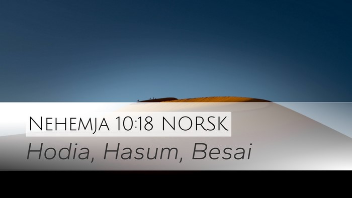 Nehemja 10:18 NORSK Bible Verse Image