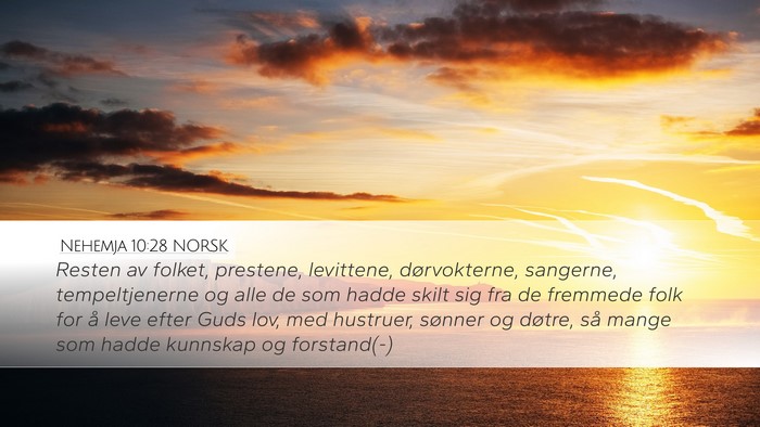 Nehemja 10:28 NORSK Bible Verse Image