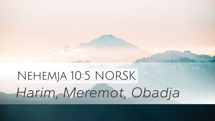Nehemja 10:5 NORSK Bible Verse Image