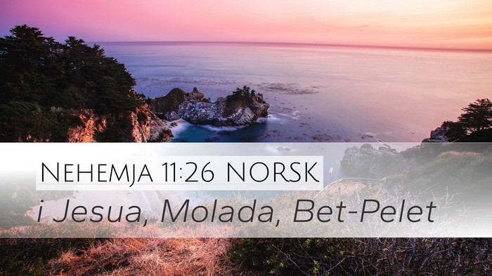 Nehemja 11:26 NORSK Bible Verse Image