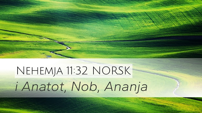 Nehemja 11:32 NORSK Bible Verse Image