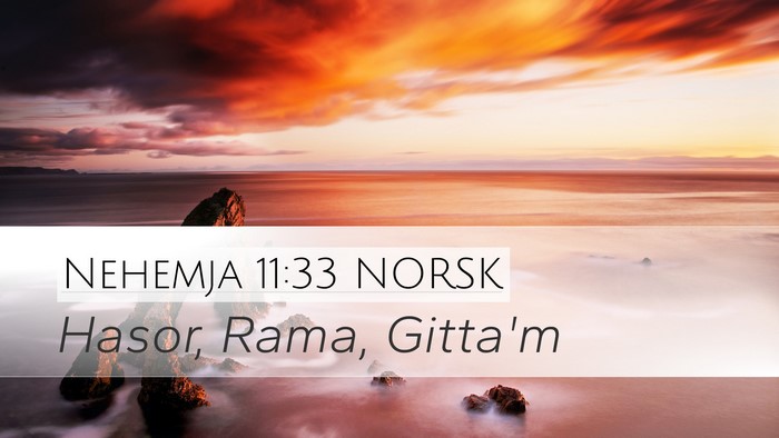Nehemja 11:33 NORSK Bible Verse Image