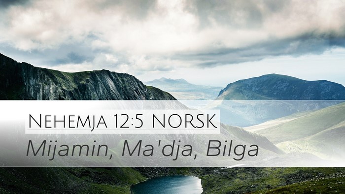 Nehemja 12:5 NORSK Bible Verse Image