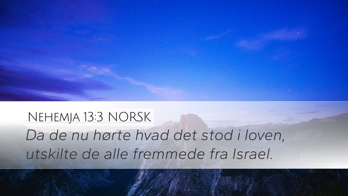 Nehemja 13:3 NORSK Bible Verse Image
