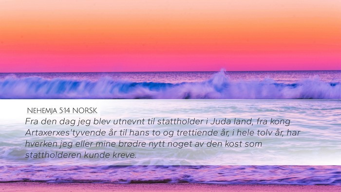 Nehemja 5:14 NORSK Bible Verse Image