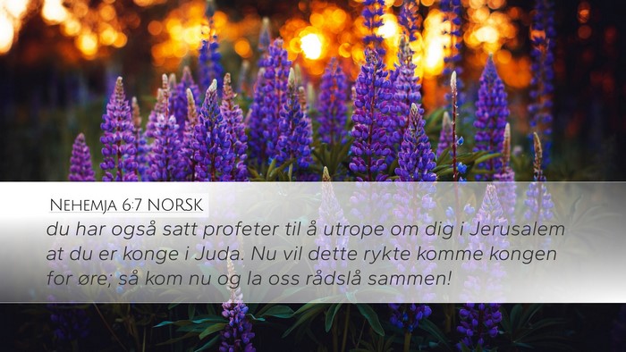 Nehemja 6:7 NORSK Bible Verse Image