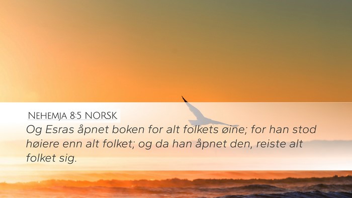 Nehemja 8:5 NORSK Bible Verse Image