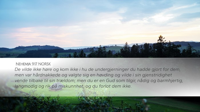 Nehemja 9:17 NORSK Bible Verse Image