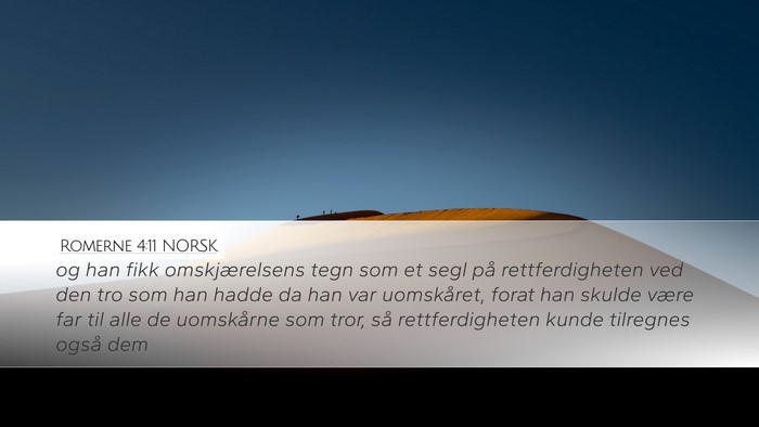 Romerne 4:11 NORSK Bible Verse Image