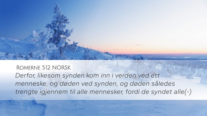 Romerne 5:12 NORSK Bible Verse Image
