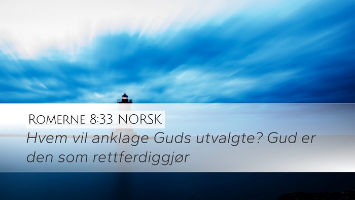 Romerne 8:33 NORSK Bible Verse Image