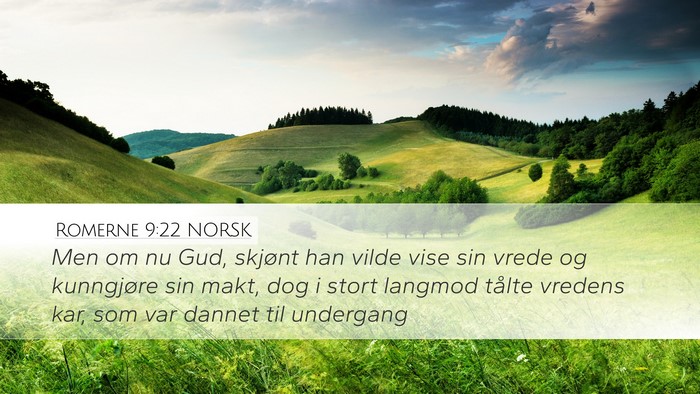 Romerne 9:22 NORSK Bible Verse Image