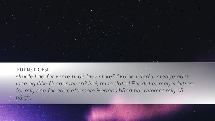 Rut 1:13 NORSK Bible Verse Image