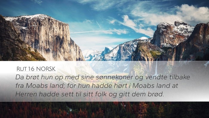 Rut 1:6 NORSK Bible Verse Image