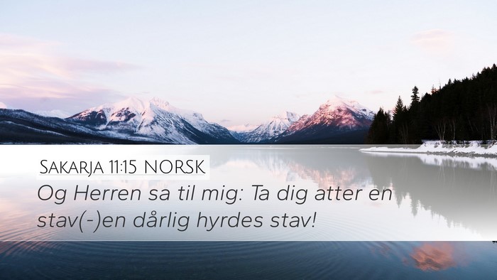Sakarja 11:15 NORSK Bible Verse Image