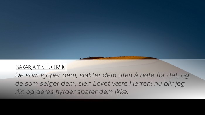 Sakarja 11:5 NORSK Bible Verse Image